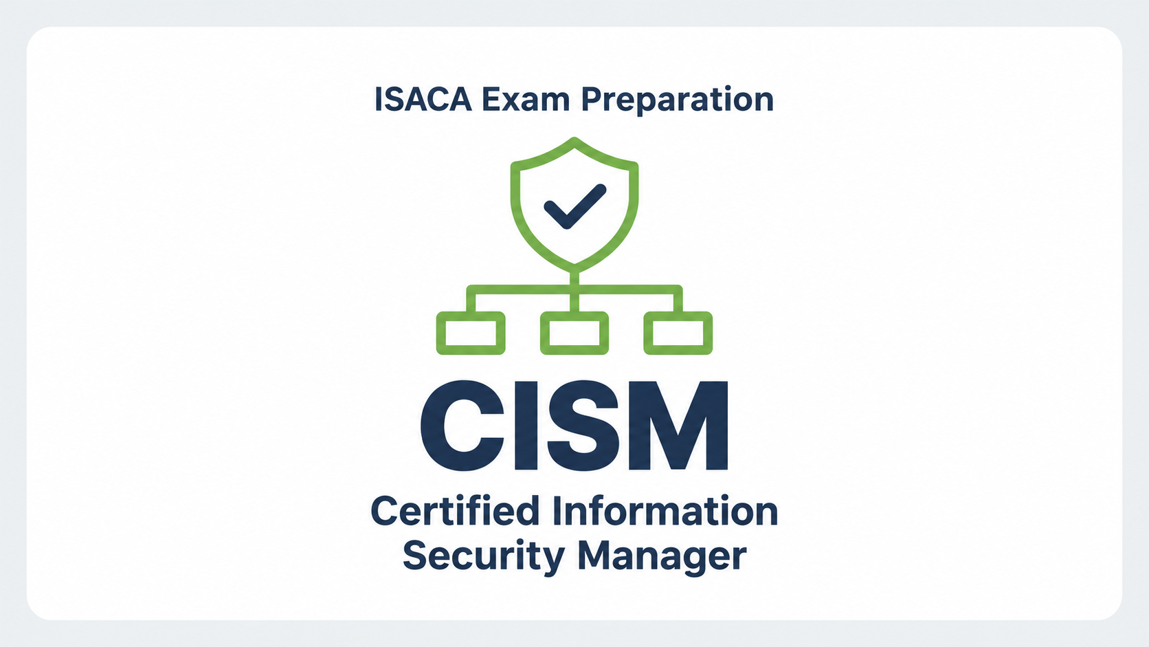 ISACA認定 CISM (Certified Information Security Manager)対策コース