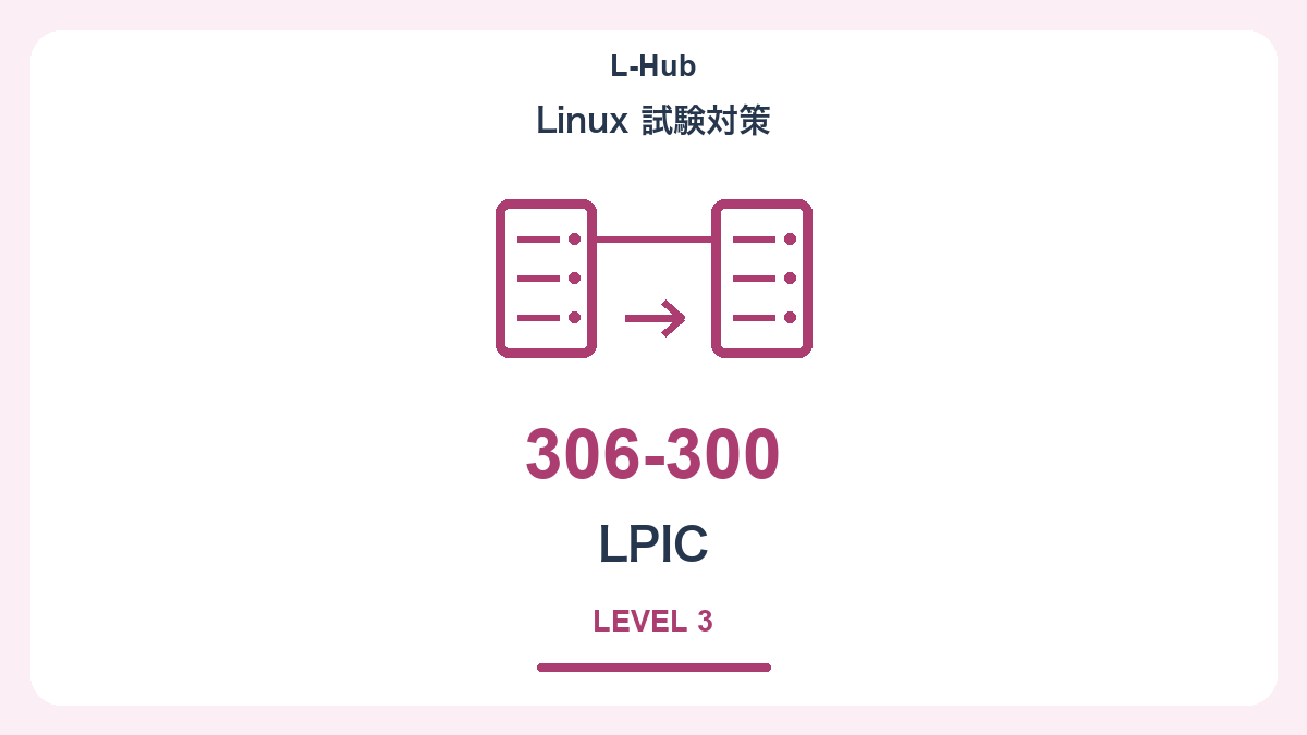 LPIC 306試験の独自イラスト
